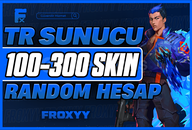 ⭐TR SERVER KESİN 100-300 SKİN PREMİUM ACC