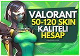 ⭐️TR Sunucu 50-120 Skin Valorant Random Hesap