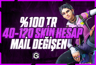 TR SUNUCU/EN AZ 40 SKİN -120 / ÖZEL STOK UCUZ