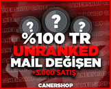 KESİN TR - UNRANKED - 5 MAÇ - FRESH -MAİL DEĞİŞE