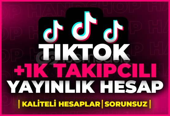 ⭐TİKTOK 1500 TAKİPÇİLİ YAYINLIK HESAP⭐ ⭐TİKTOK 1500 TAKİPÇİLİ YAYINLIK HESAP⭐