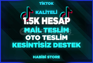⭐(TR) TİKTOK 1500 TAKİPÇİLİ YAYINLIK HESAP⭐