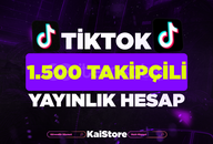 ⭐ TİKTOK 1500 TAKİPÇİLİ YAYINLIK HESAP ⭐ ⭐ TİKTOK 1500 TAKİPÇİLİ YAYINLIK HESAP ⭐