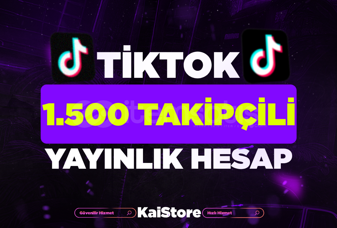 ⭐ TR - TİKTOK 1500 TAKİPÇİLİ YAYINLIK HESAP ⭐ ⭐ TR - TİKTOK 1500 TAKİPÇİLİ YAYINLIK HESAP ⭐
