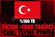 ( TR ) Tiktok +1K Takipçi Yayınlık Hesap