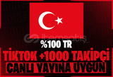 ( TR ) Tiktok +1K Takipçi Yayınlık Hesap