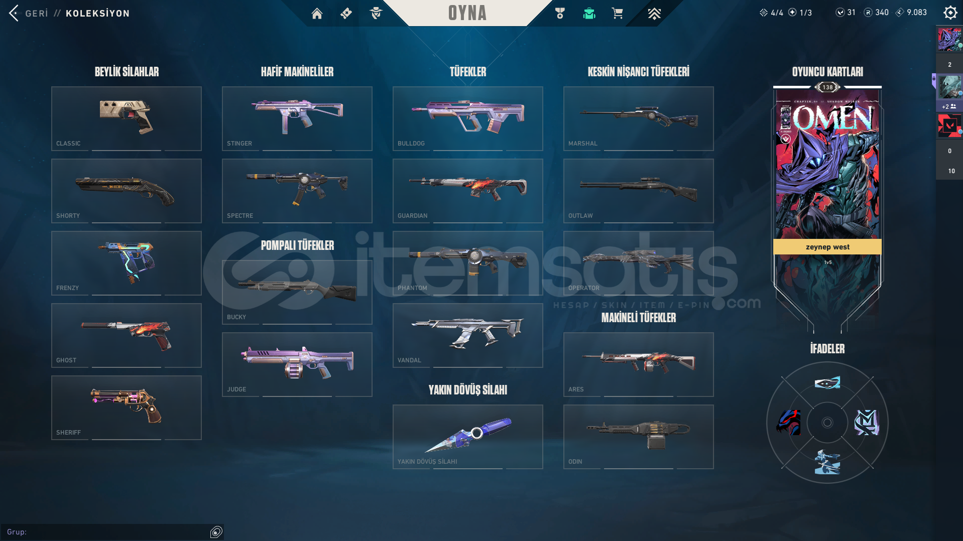 ✨TR UYGUNA 3 VANDAL - 1 BIÇAK - 1 OP - F/P ???? ✨TR UYGUNA 3 VANDAL - 1 BIÇAK - 1 OP - F/P ????