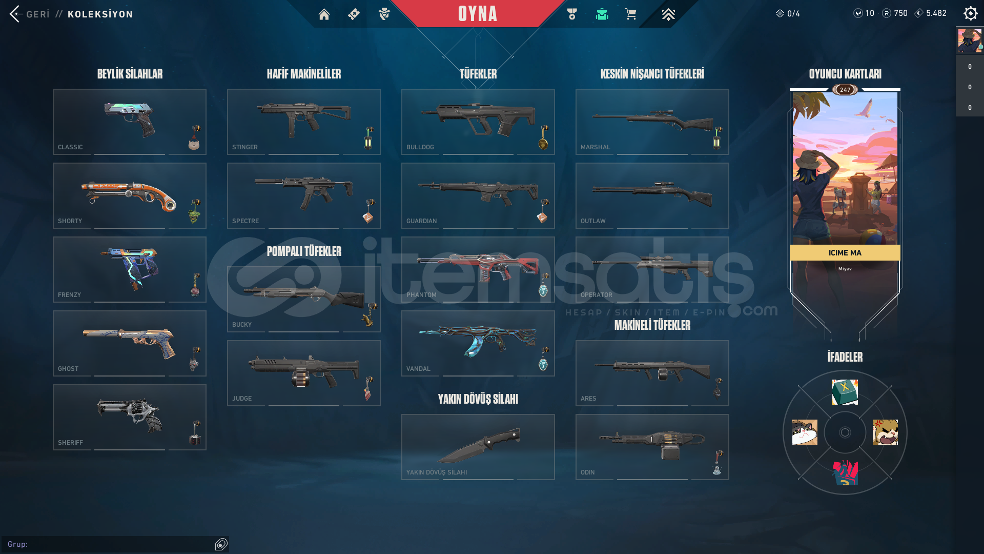 TR VANDAL PHANTOM SHERİFF 14 SKİNLİ HESAP TR VANDAL PHANTOM SHERİFF 14 SKİNLİ HESAP