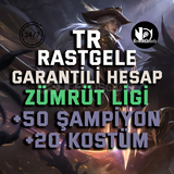 TR ZÜMRÜT KÜMESİNDE +50 ŞAMPİYON RANDOM HESAP