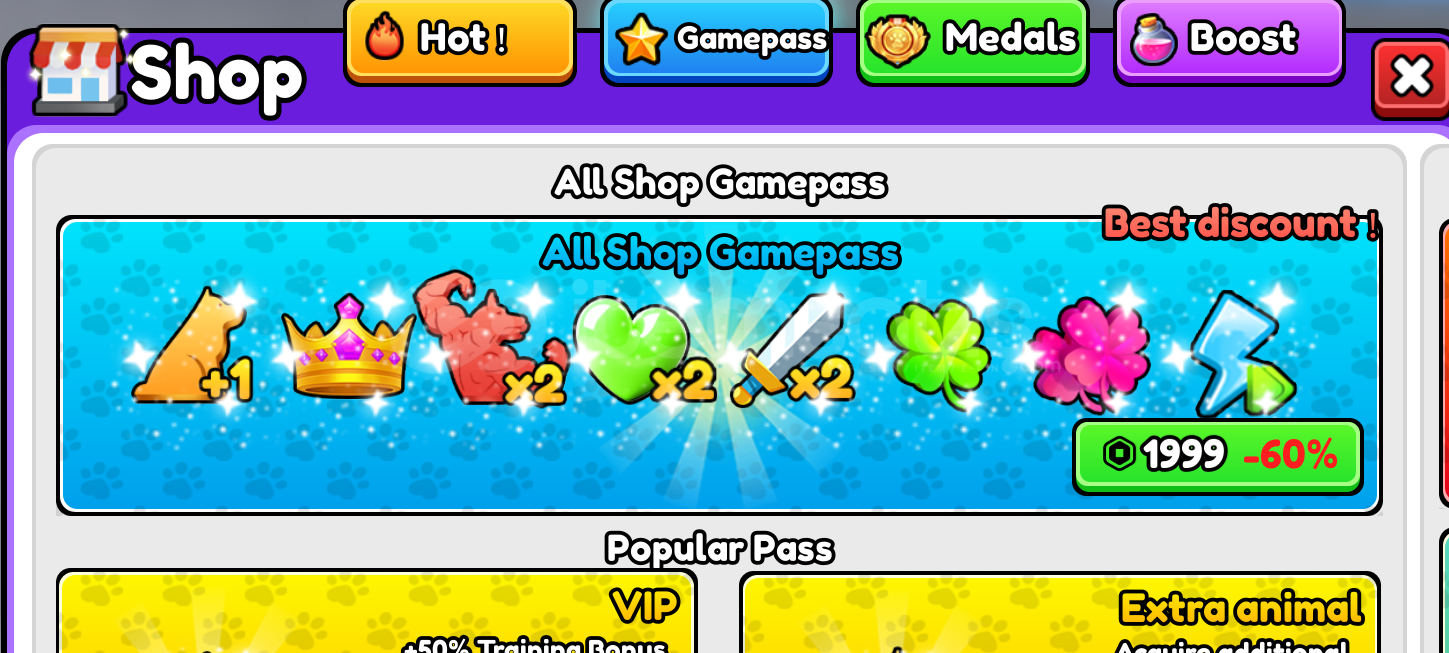 Train Dog to Fight All Shop Gamepass Train Dog to Fight All Shop Gamepass