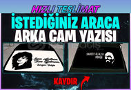 ⭐️(TRDE İLK)ARACINIZA ÖZEL CAM YAZISI ⭐️| CP1