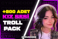 ⭐️TROLL KIZ SESİ⭐800+ ADET KIZ TROL SES PAKETİ