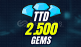 TTD 2500 GEMS Toilet Tower Defense