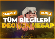 ⭐TÜM BİLGİLERİ DEĞİŞEN MİNECRAFT HESABl⭐️