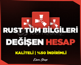 ⭐[TÜM BİLGİLERİ DEĞİŞEN] RUST STEAM HESABI⭐️