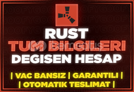 ⭐TÜM BİLGİLERİ DEĞİŞEN RUST STEAM HESABl⭐️