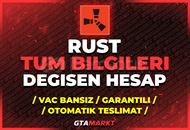 ⭐TÜM BİLGİLERİ DEĞİŞEN RUST STEAM HESABI ⭐️