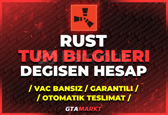 ⭐TÜM BİLGİLERİ DEĞİŞEN RUST STEAM HESABI ⭐️ ⭐TÜM BİLGİLERİ DEĞİŞEN RUST STEAM HESABI ⭐️