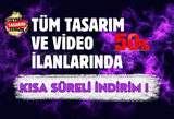 TÜM İLANLARDA %50 İNDİRİM FIRSATINI KAÇIRMA