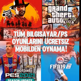 TÜM PC/PS oyunlarını Telefondan oynama yöntemi 