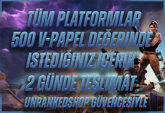 TÜM PLATFORMLAR - 500 VP DEĞERİNDE HEDİYE TÜM PLATFORMLAR - 500 VP DEĞERİNDE HEDİYE