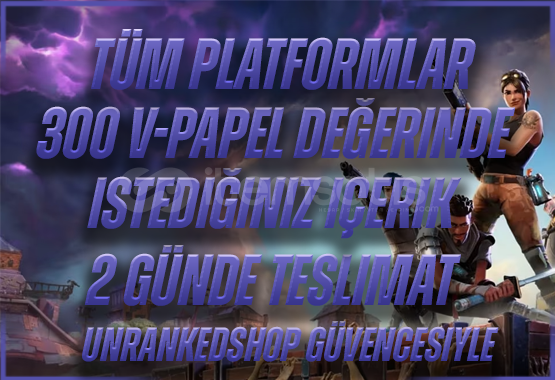 TÜM PLATFORMLAR - 300 VP DEĞERİNDE HEDİYE TÜM PLATFORMLAR - 300 VP DEĞERİNDE HEDİYE