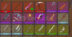 Tüm Silahlar. | King Legacy