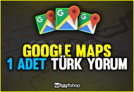 ⭐[TÜRK] 1 ADET TÜRK GOOGLE MAPS YORUM