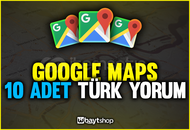⭐[TÜRK] 10 ADET TÜRK GOOGLE MAPS YORUM