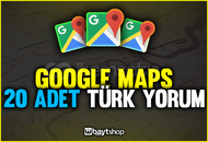⭐[TÜRK] 20 ADET TÜRK GOOGLE MAPS YORUM