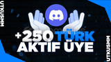 ⭐[TÜRK] 250 Discord 7/24 Aktif Resimli Üye