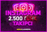 ⭐[TÜRK] 2500 TAKİPÇİ İNSTAGRAM ⭐