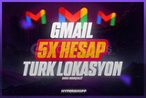 ⭐ TÜRK 5 ADET GMAİL HESAP ⭐