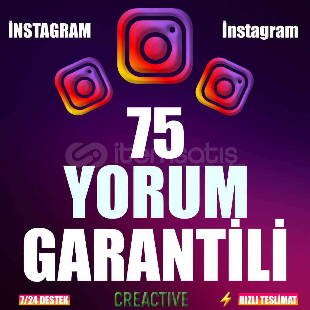 ⭐️ 75 İNSTAGRAM İSTEDİĞİNİZ YORUM ⭐ ⭐️ 75 İNSTAGRAM İSTEDİĞİNİZ YORUM ⭐