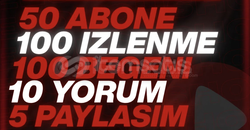 Türk abone ve beğeni yorum