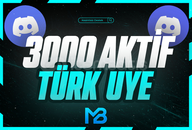 ⭐(TÜRK AKTİF) 3.000 AKTİF DİSCORD ÜYE⭐