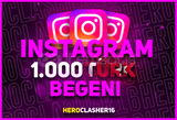 ⭐[TÜRK BEĞENİ] 1000 İNSTAGRAM BEĞENİ⭐