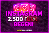 ⭐[TÜRK BEĞENİ] 2500 İNSTAGRAM BEĞENİ⭐