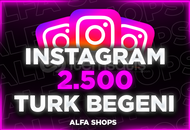 ⭐[TÜRK BEĞENİ] 2500 İNSTAGRAM BEĞENİ