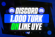 ⭐[TÜRK] Discord 1000 7/24 Online Üye + RESİM