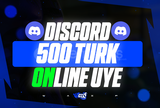 ⭐[TÜRK] Discord 500 7/24 Online Üye + RESİM