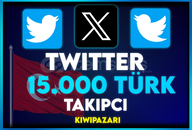 ⭐️ [TÜRK + GARANTİLİ] 15000 TWİTTER TAKİPÇİ