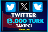 ⭐️ [TÜRK + GARANTİLİ] 15000 TWİTTER TAKİPÇİ