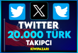 ⭐️ [TÜRK + GARANTİLİ] 20000 TWİTTER TAKİPÇİ