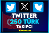 ⭐️ [TÜRK + GARANTİLİ] 250 TWİTTER TAKİPÇİ