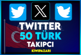 ⭐️ [TÜRK + GARANTİLİ] 50 TWİTTER TAKİPÇİ