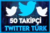 ⭐️ [TÜRK + GARANTİLİ] 50 TWİTTER TAKİPÇİ