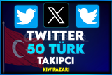 ⭐️ [TÜRK + GARANTİLİ] 50 TWİTTER TAKİPÇİ