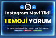 [Türk Mavi Tikli Hesaptan✅] 1x Emoji Yorum | IG
