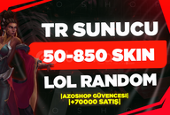 ⭐TURK SERVER LOL 50-850 SKIN RANDOM HESAP⭐